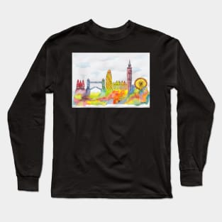 London Skyline Long Sleeve T-Shirt